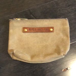 Canvas Peg and Awl change/cosmetic purse
